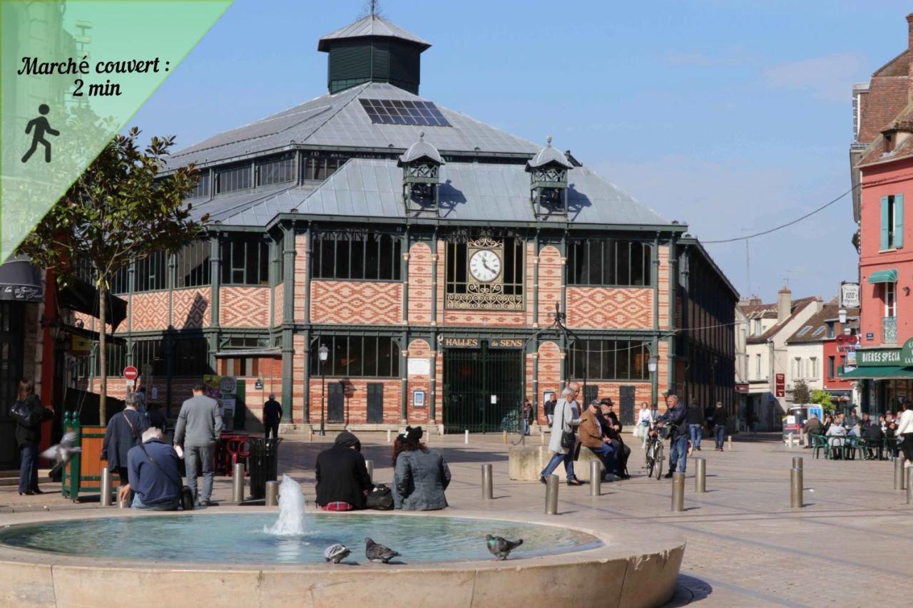 Coeur de ville I 50m² I Netflix I Lit Queen size Sens Extérieur photo